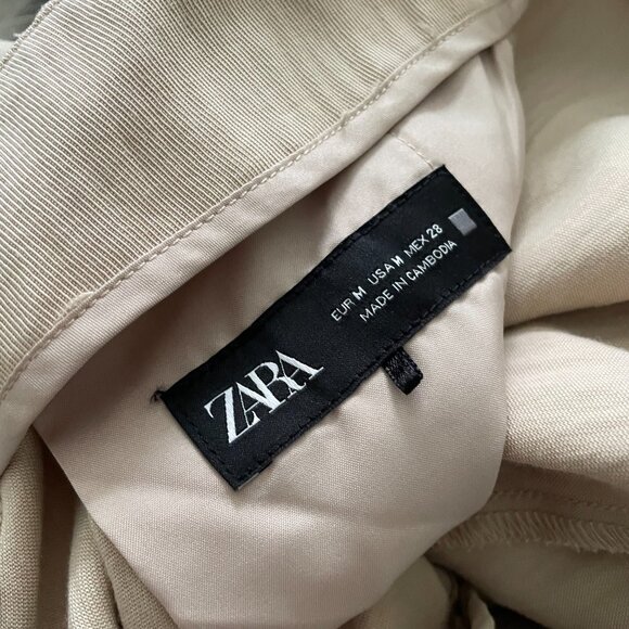 Zara wide length light summer pants work NWOT - Picture 6 of 7